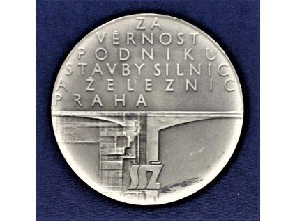 ČSSR, AE medaile SŽD Praha, nesignováno, neznačeno, stav 1/1