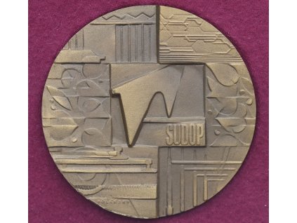 ČSSR, AE medaile Státní ústav dopravního projektování, medailer Kolářská (!!), 1978, stav 1/1
