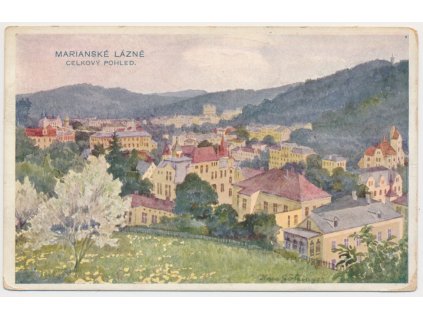 08 – Chebsko, Mariánské Lázně, celkový pohled, cca 1922