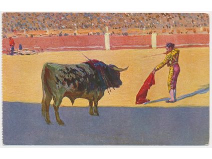 Toreador s býkem, cca 1909