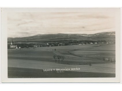 57 - Rychnovsko, Solnice, Orlické hory, celkový pohled, cca 1935