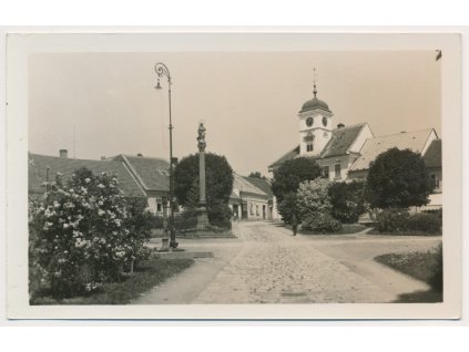 57 - Rychnovsko, Solnice, Partie z náměstí, cca 1935