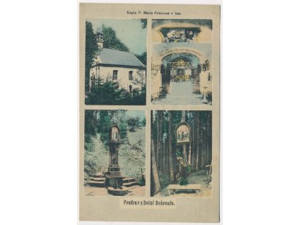 70 - Orlickoústecko, Dolní Dobrouč, 4 - záběr, Kaple P. Marie Pomocné v lese, cca 1906