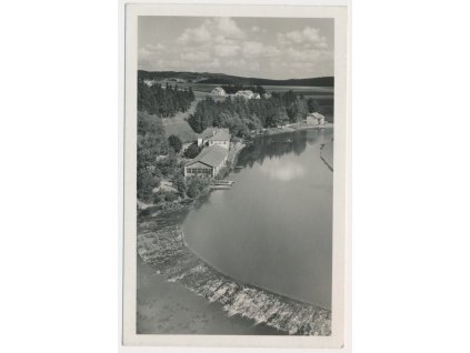 17 - Havlíčkobrodsko, Ledeč nad Sázavou, celkový pohled, cca 1941