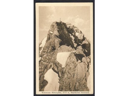 Germany, Bavarian Apls, Watzmann Mittelspitze, cca 1910