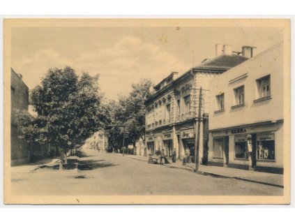 47 - Plzeňsko, Nýřany, partie z náměstí, cca 1954