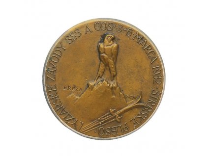 ČSR, pamětní odznak Štrbské pleso 1932, zavírací jehla, stav 1/1