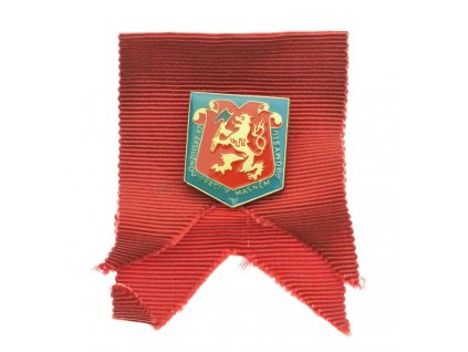 ČSSR, pamětní odznak Za zásluhy v masném průmyslu, zavírací jehla, stav 1/1