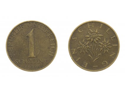 Rakousko, mince 1 Schilling, 1979, stav 1/1...viz autentické foto