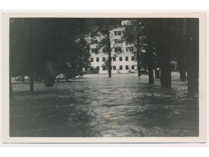 53 - Přerovsko, Teplice nad Bečvou, povodeň, cca 1939