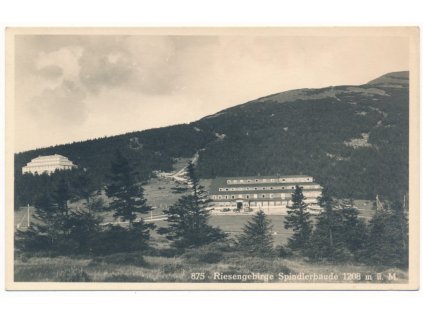 66 - Trutnovsko, Krkonoše, Špindlerův mlýn, Spindlerbaude, Hotel, cca1935