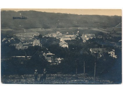 34 - Lounsko, Domoušice, celkový pohled, cca 1931