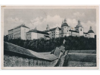 54 - Příbramsko, Svatá Hora, pohled na poutní místo, cca 1957