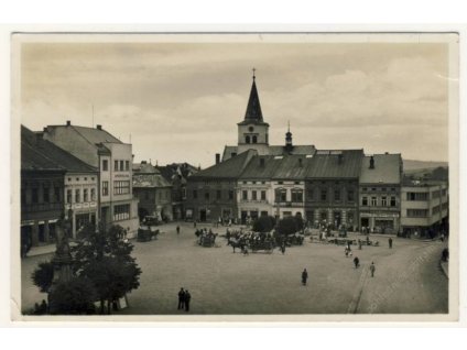 71 - Vsetínsko, Valašské Meziříčí, náměstí,ca 1930