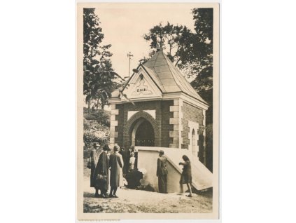 58 - Semilsko, Bozkov, oživená partie u Pramene Matky Boží, cca 1962