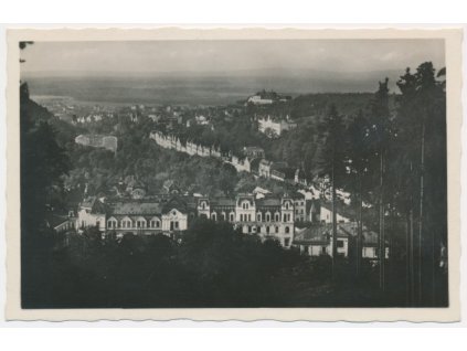 08 - Chebsko, Mariánské Lázně, celkový pohled, cca 1945