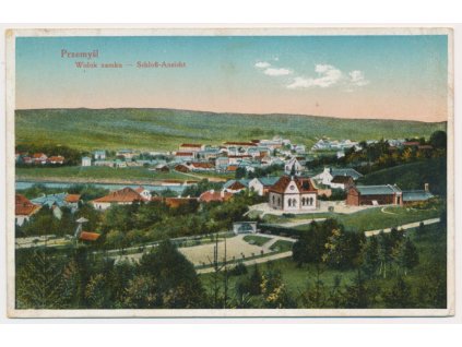 Polsko, Przemyśl, Přemyšl, Widok zamku, cca 1917