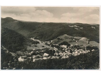 Slovensko, Trenčianske Teplice, Celkový pohled, cca 1950