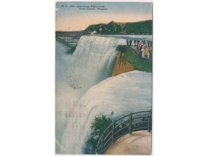 USA, New York, American Falls from Goat Island, Niagara, cca  1921