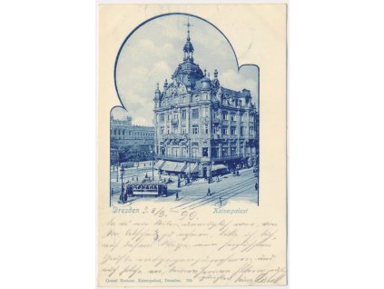 Německo, Dresden, Kaiserpalast, cca 1899