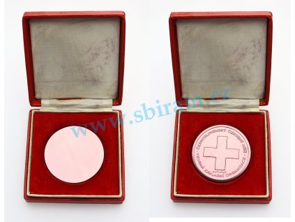 ČSSR, AE medaile Vzorná organizace ČK, průměr 60 mm, stav 1/1