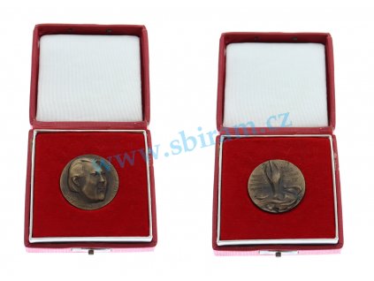 ČSSR, AE medaile V. Nezval, průměr 35 mm, medailér Knobloch, stav 0/0