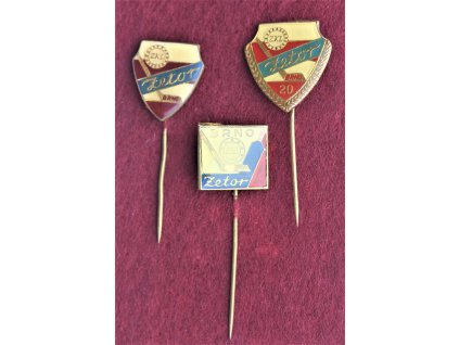 ČSSR, hokej, 3 ks pamětních odznaků Zetor Brno, stav 1/1