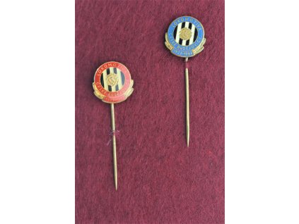 ČSSR, kopaná, 2 ks pamětních odznaků Lokomotiva České Budějovice, stavy 1/1