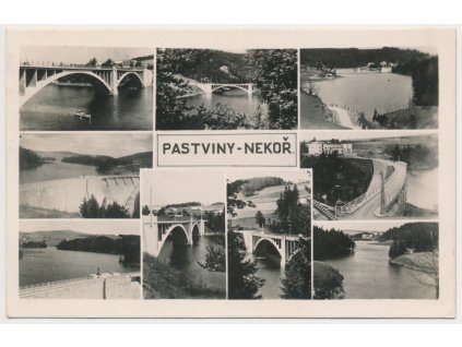 70 - Orlickoústecko, Pastviny - Nekoř, 9 - ti záběr vodní nádrže, cca 1943