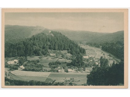 70 - Orlickoústecko, Litice nad Orlicí, celkový pohled, cca 1930