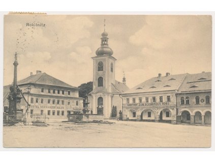 57 - Rychnovsko, Rokytnice v Orlických horách, Hostinec, Hotel...,1910