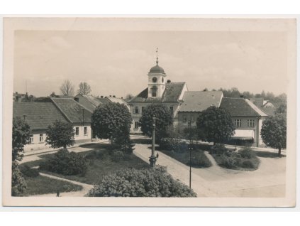 57 - Rychnovsko, Solnice, pohled na náměstí, cca 1941