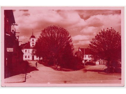 57 - Rychnovsko, Solnice, partie z náměstí, cca 1943