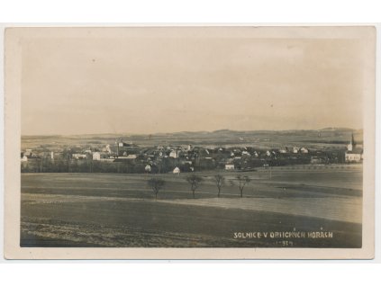 57 - Rychnovsko, Solnice, celkový pohled, cca 1920