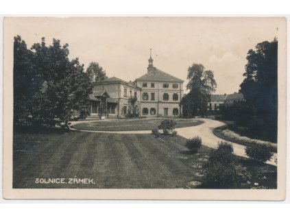 57 - Rychnovsko, Solnice, Zámek a zámecká zahrada, cca 1933