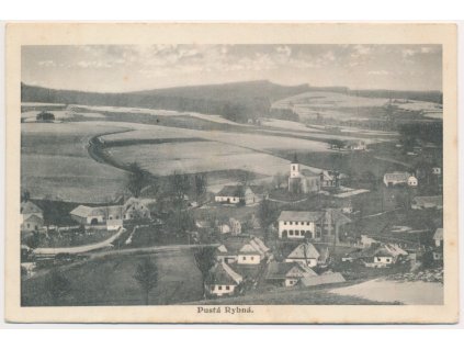 61 - Svitavsko, Pustá Rybná, celkový pohled, cca 1930