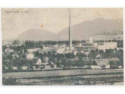 57 - Rychnovsko, Doudleby nad Orlicí, celkový pohled, cca 1922