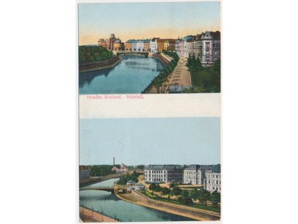 19 - Hradec Králové, 2 - záběr, Nábřeží, cca 1911