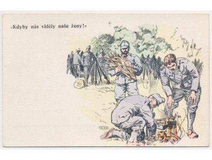Vojenská, "Kdyby nás viděly naše ženy!", cca 1920