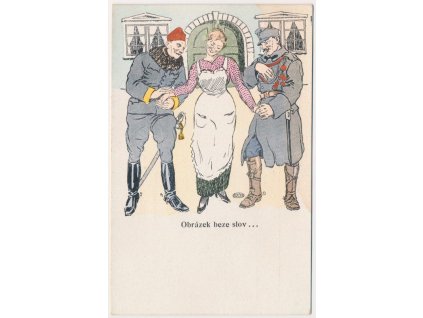 Vojenská, "Obrázek beze slov...", cca 1920