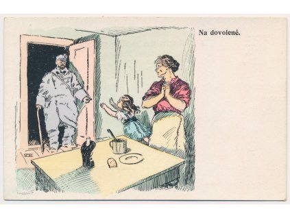 Vojenská, "Na dovolené", cca 1920