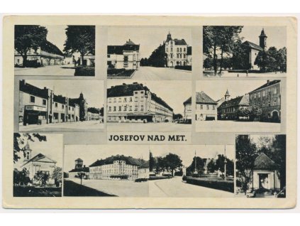38 - Náchodsko, Josefov, 10 - ti záběr s dominantami města, cca 1930