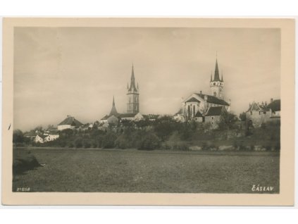 31 - Kutnohorsko, Čáslav, celkový pohled, cca 1946