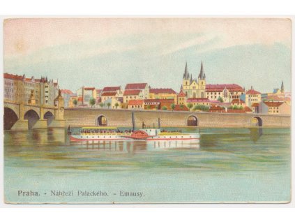 49 - Praha, Nábřeží Palackého - Emausy, cca 1909