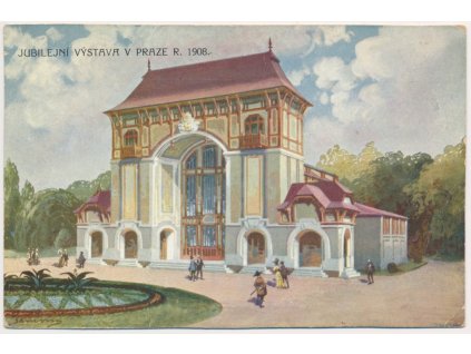 49 - Praha, Jubilejní výstava r. 1908, Pavilon výrobků z kůže