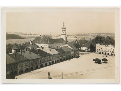 38 - Náchodsko, Nové Město nad Metují, Husovo náměstí, cca 1930