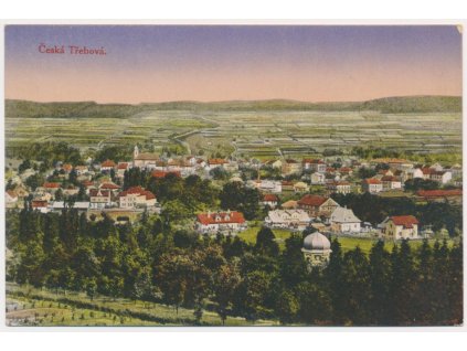 70 - Orlickoústecko, Česká Třebová, celkový pohled na město, cca 1930