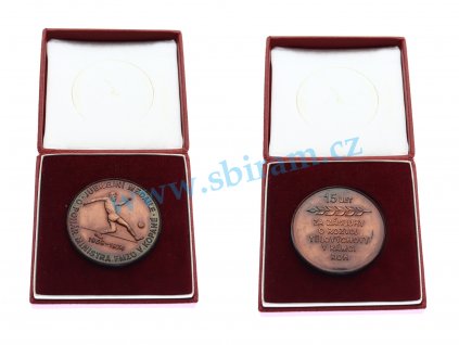 ČSSR, AE medaile  Za zásluhy o rozvoj tělovýchovy, průměr 50 mm, 1974, stav 1/1