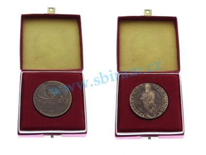 ČSSR, AE medaile Uranový průmysl, průměr 50 mm, krabička, stav 1/1