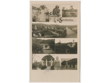 60 - Strakonice, 6 - ti záběr s dudákem, cca 1930